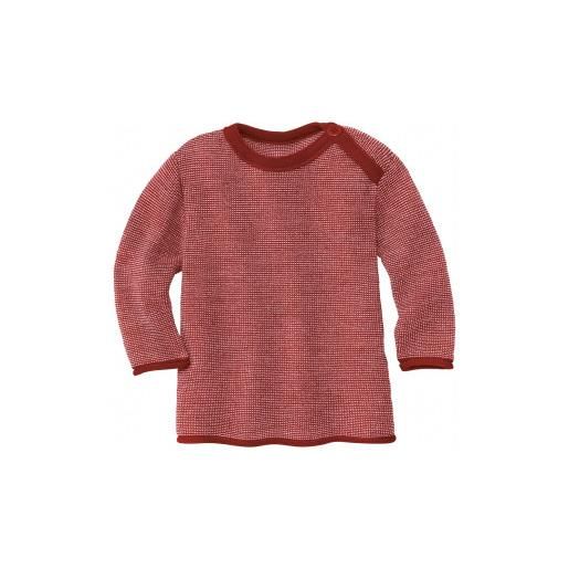 Disana maglione melange in lana merino- col. Bordeaux-rosa