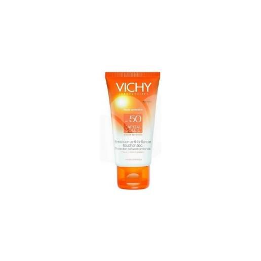 Vichy ideal soleil emulsion anti-brillance crema solare per il viso effetto asciutto spf50 50 ml