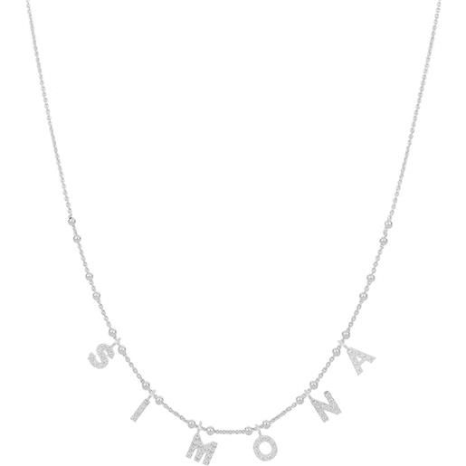 GioiaPura collana donna gioiello gioiapura nominum argento 925 nome simona gyxcaz0016-33