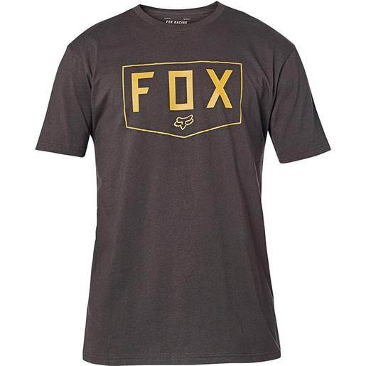 FOX t shirt fox shield ss premium nero oro