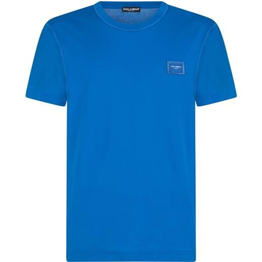 Dolce & Gabbana t-shirt con applicazione - blu