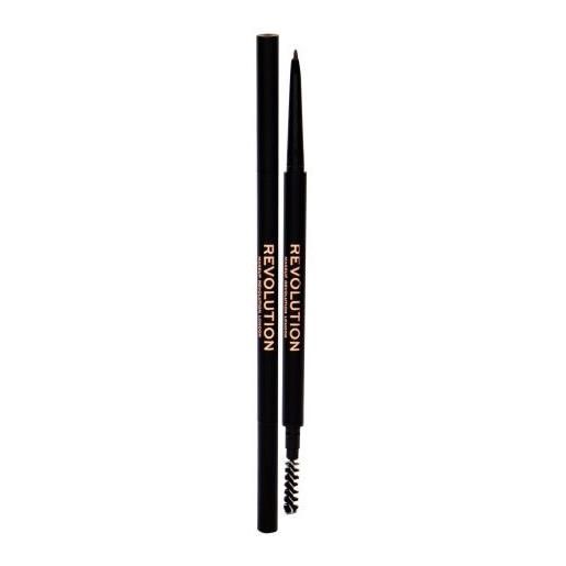 Makeup Revolution London precise brow pencil matita per le sopracciglia con pennello 0.05 g tonalità medium brown