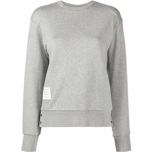 Thom Browne rwb-stripe sweatshirt - grigio