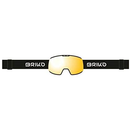 Briko kili 7.6 - maschera da sci/snowboard, per adulti, unisex, black-ym2, taglia unica