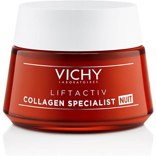 Vichy liftactiv - collagen specialist crema viso notte anti-età, 50ml