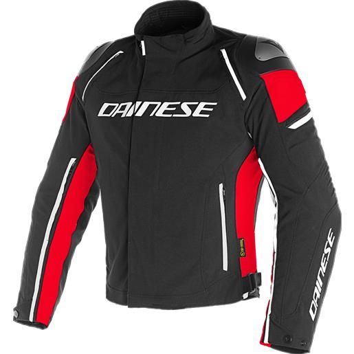 Dainese giacca racing 3 d-dry nero/nero/rosso dainese
