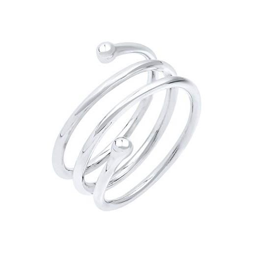 Elli anelli donna spirale avvolgente in argento sterling 925, 14