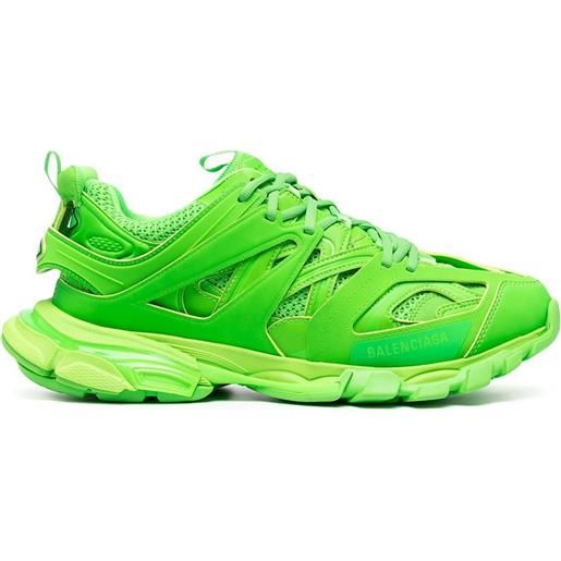 Balenciaga sneakers track con pannelli - verde