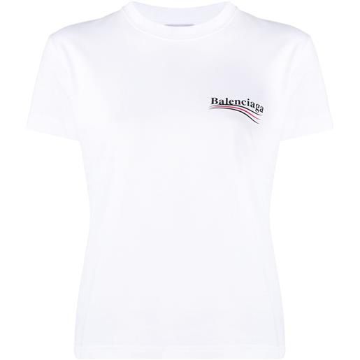 Balenciaga t-shirt political campaign con stampa - bianco
