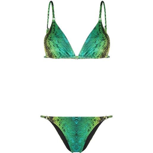 Noire Swimwear bikini snake tanning - verde