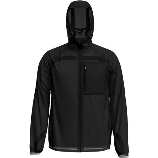 Odlo zeroweight dual dry wp hoodie jacket nero l uomo