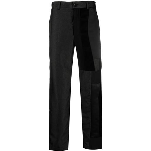 Black Comme Des Garçons pantaloni dritti - nero