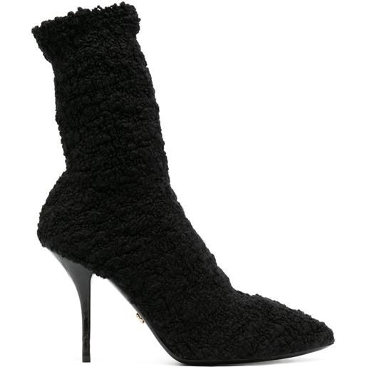 Dolce & Gabbana stivali con tacco a stiletto - nero