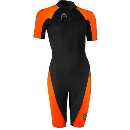 Head Swimming multix 2.5 mm shorty arancione, nero xs donna