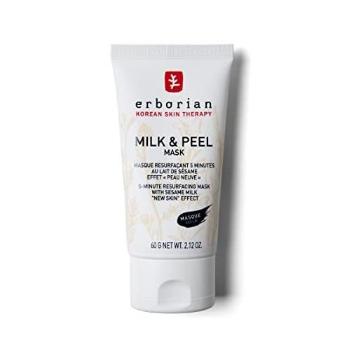 Erborian milk & peel maschera per il viso, 60 g