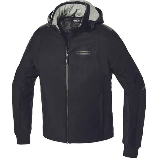 Spidi giacca h2out hoodie armor nero | spidi