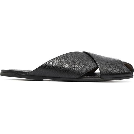 Marsèll sandali con design a incrocio spatula - nero