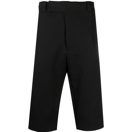 Prada pantaloni crop con applicazione - nero