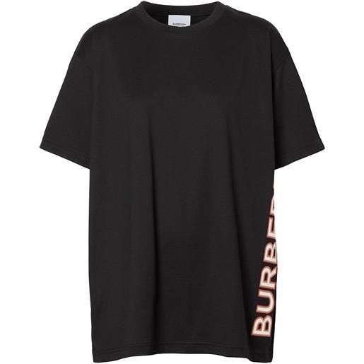 Burberry t-shirt con stampa - nero