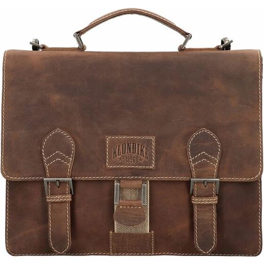 Klondike 1896 liam valigetta pelle 38 cm scomparto per laptop marrone