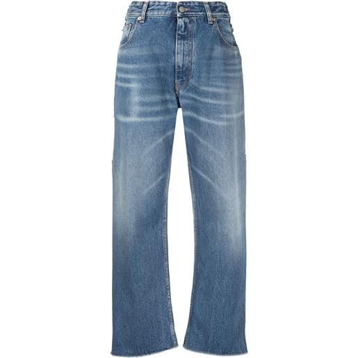 MM6 Maison Margiela jeans a gamba ampia - blu