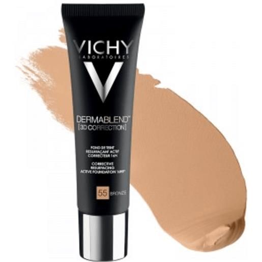 Vichy dermablend 3d fondotinta coprente per pelle grassa con imperfezioni tonalità 55 30 ml