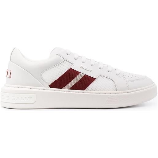 Bally sneakers a righe - bianco