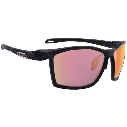 Alpina twist five qvm+ mirrored photochromic sunglasses nero quattro/varioflex rainbow mirror/cat1-3 fogstop hydrophobic