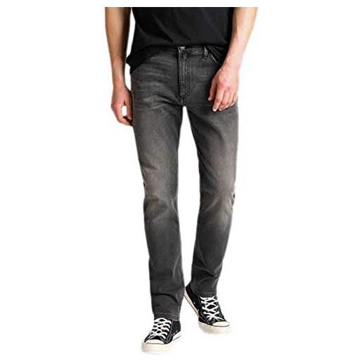 Lee rider tonal jeans uomo, grigio (moto worn), 28w / 32l