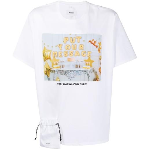 Doublet t-shirt con stampa - bianco