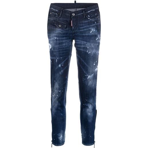 Dsquared2 jeans jennifer crop - blu
