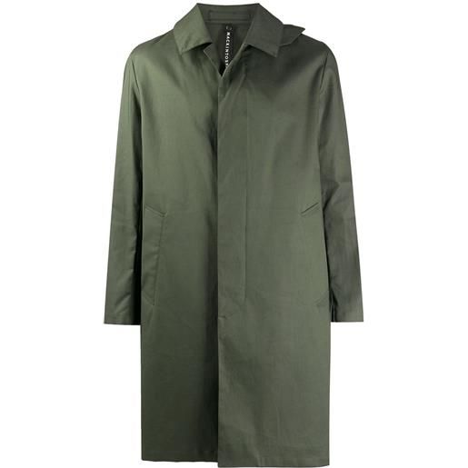 Mackintosh cappotto monopetto manchester - verde
