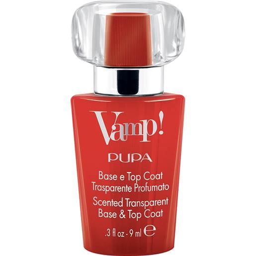 Pupa vamp!Base e top coat trasparente profumato - fragranza rossa