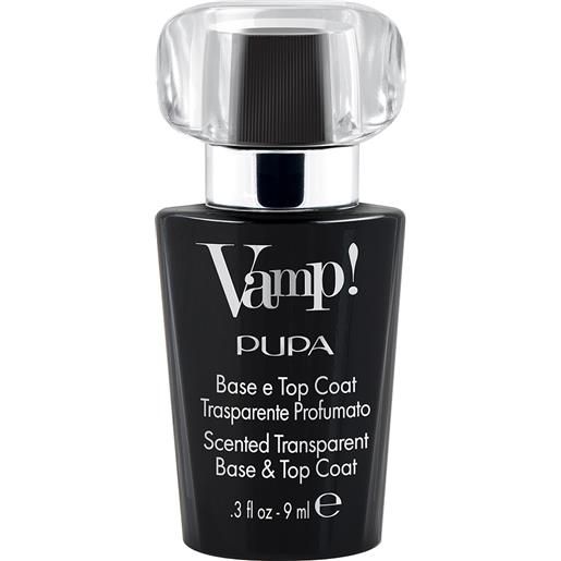 Pupa vamp!Base e top coat trasparente profumato - fragranza nera