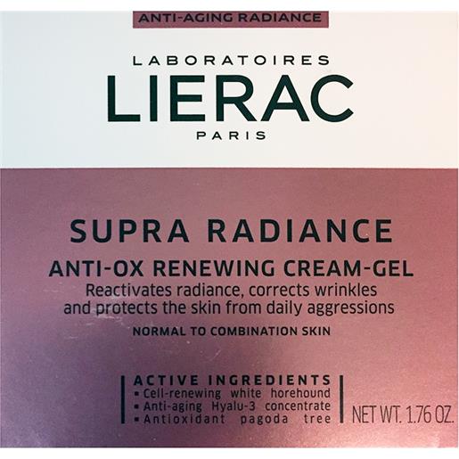 Lierac linea supra radiance gel-crema giorno anti-ox anti-et� rimpolpante 50 ml