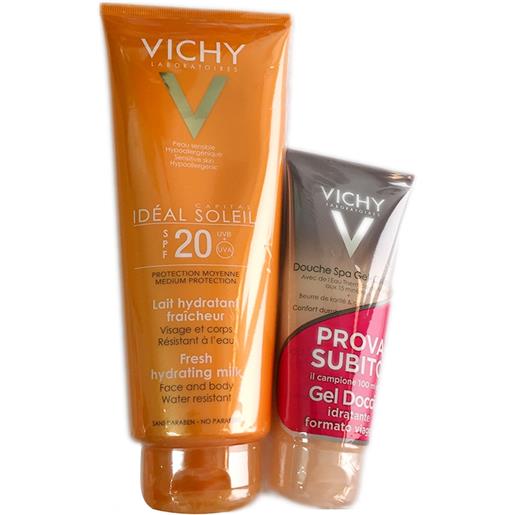 Vichy Sole blister vichy linea ideal soleil spf30 latte solare famiglia + doccia spa gel crema