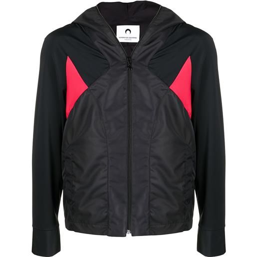 Marine Serre giacca sportiva con design color-block - nero