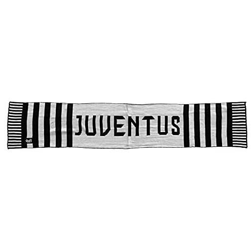 JUVIR|#JUVENTUS FC sciarpa jacquard sciarpa logata jacquard, uomo, nero, l
