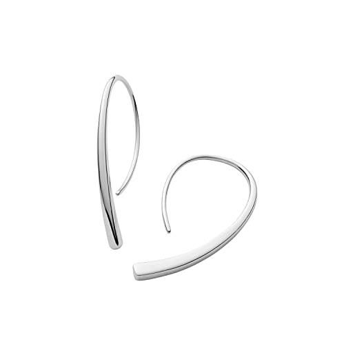 Skagen orecchini da donna kariana, 35 mm x 3 mm x 1,8 mm orecchini in acciaio inossidabile, skj1057040