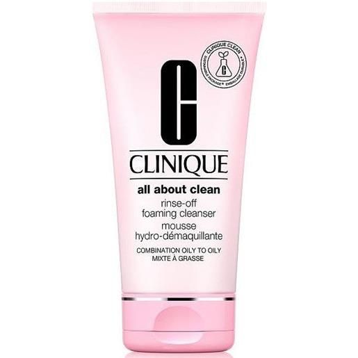 Clinique all about clean rinse-off foaming cleanser 150ml crema detergente viso