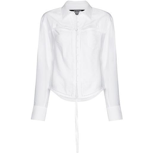 Jacquemus camicia la chemise nappe - bianco