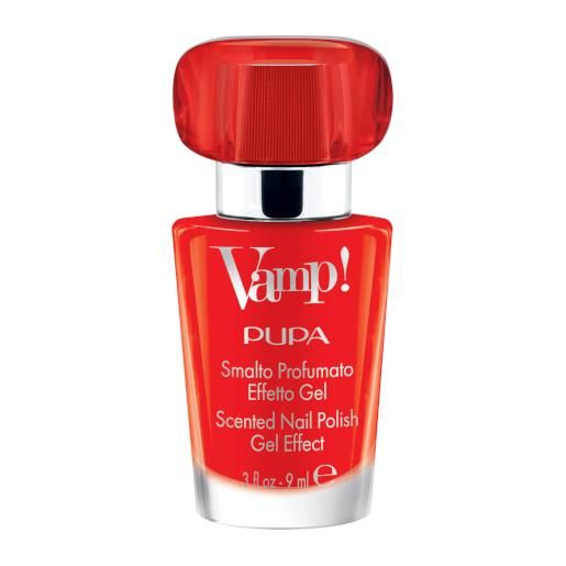 Pupa vamp!Smalto profumato effetto gel n. 304 intrepid red-black