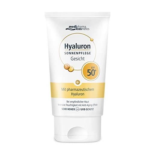 Medipharma Cosmetics crema solare hyaluron spf 50+, umidità intensa con effetto anti-invecchiamento da medipharma cosmetics