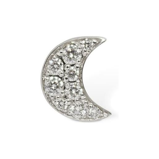 DODO orecchino singolo "luna" in oro 18k con diamanti