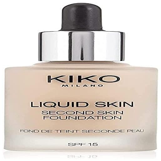 KIKO milano liquid skin second skin foundation 08 | fondotinta fluido effetto seconda pelle