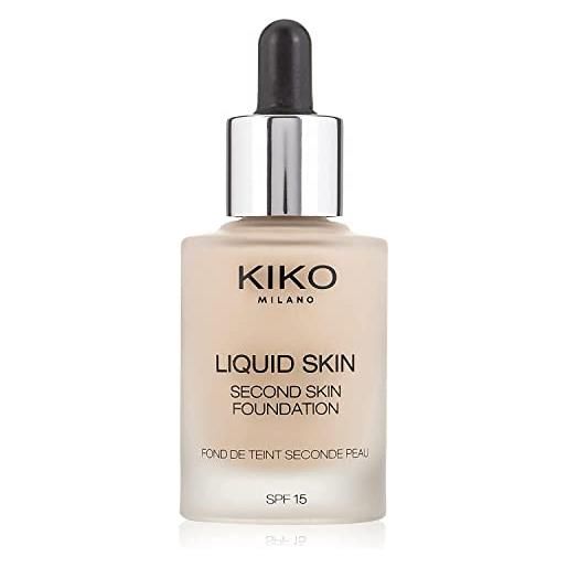 KIKO milano liquid skin second skin foundation 01 | fondotinta fluido effetto seconda pelle