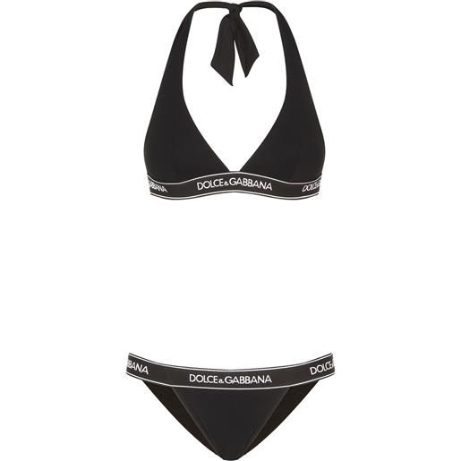 Dolce & Gabbana bikini con scollo all'americana - nero