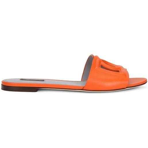 Dolce & Gabbana sandali goffrati - arancione