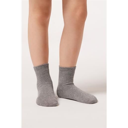 Calzedonia calze corte in cotone da bambini grigio