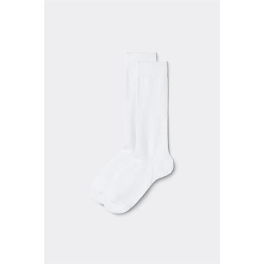 Calzedonia calze lunghe da bambino in cotone bianco